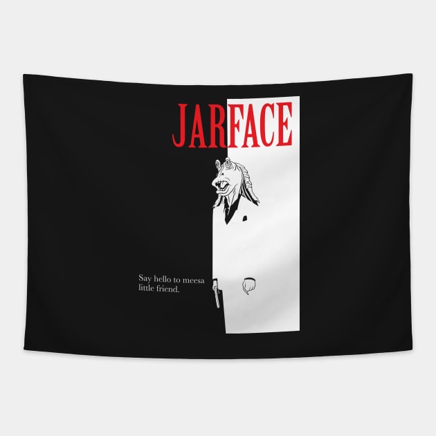 JARFACE Tapestry by wolfkrusemark