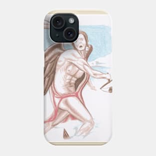 Kairós hand drawn myth Phone Case