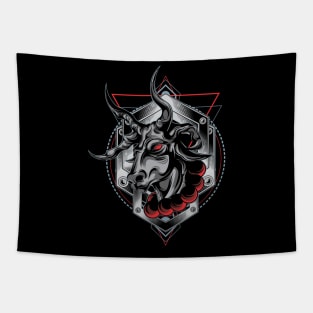 evil goat Tapestry