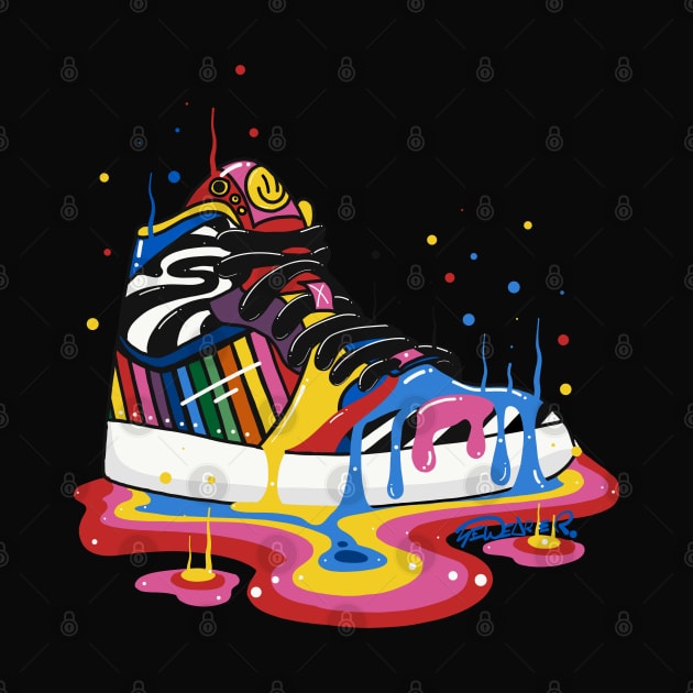 Rainbow Melting Sneaker by ms_wearer