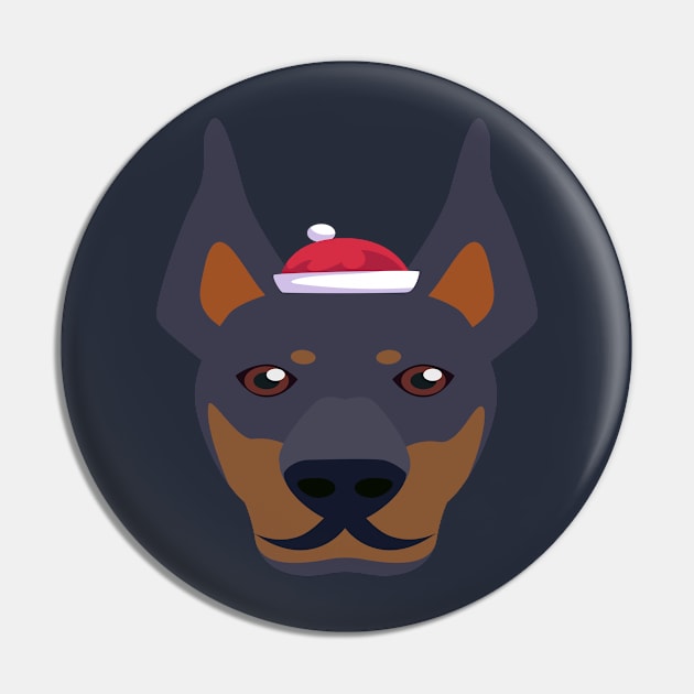 Funny Doberman Pinscher Dog Christmas 2020 Dog Lover Christmas Pin by cuffiz