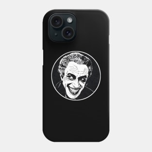 THE MAN WHO LAUGHS (Circle Black and White) Phone Case