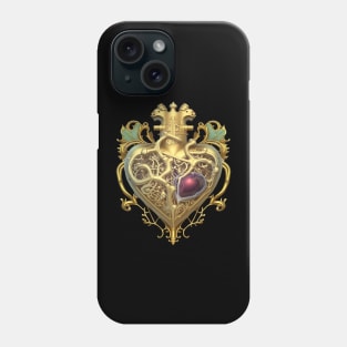 Golden Royal Heart Phone Case