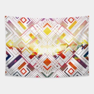 Magic Carpet Ride with Modern Abstract Pattern, gift for parent and girlfriend Tapestry