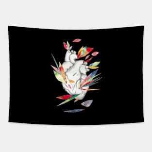 Heart in bloom Tapestry