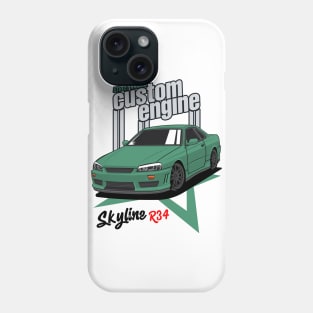 legend GTR R34 Custom Engine Phone Case