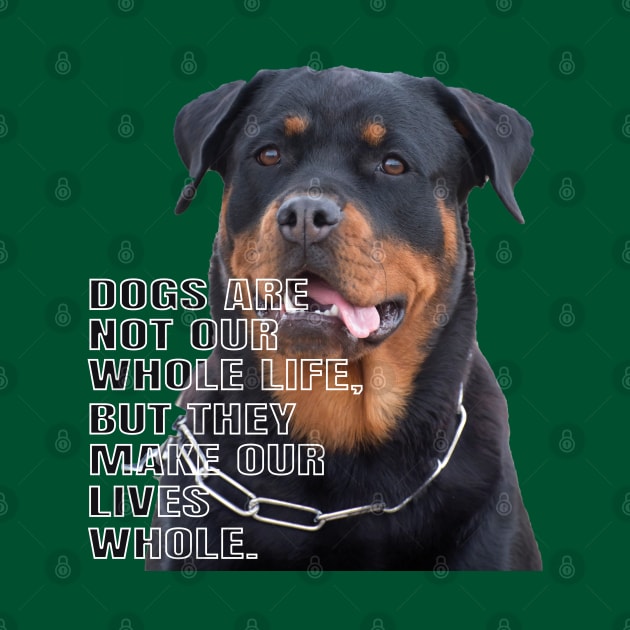 Rottweiler the boss dog by TeeText