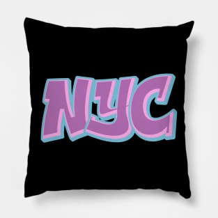 NYC (Pink/Ultra Blue) Pillow