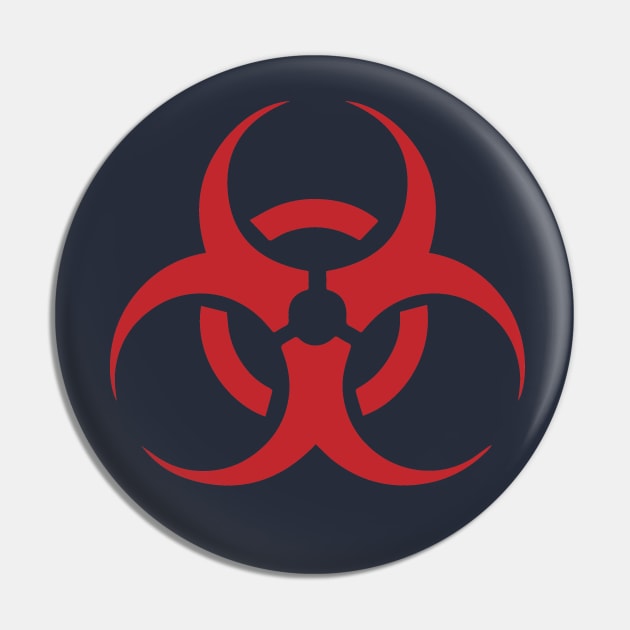Red biohazard symbol Pin by EvgeniiV