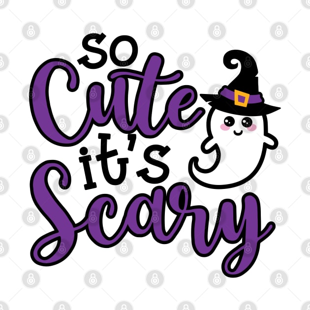 So Cute It’s Scary Ghost Halloween Cute Funny by GlimmerDesigns