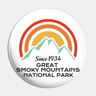 Great Smoky Mountains National Park Retro Pin