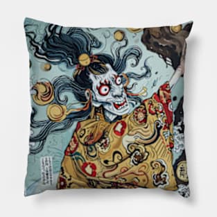 A Japanese Yokai Demon Pillow