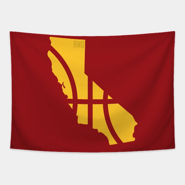 Trojans Basketball Tapestry by And1Designs