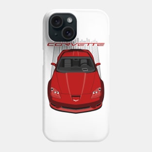 Corvette C6 Z06 - Crystal Red Phone Case