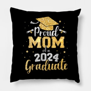 Proud mom of a class of 2024 graduate senior graduation Pillow