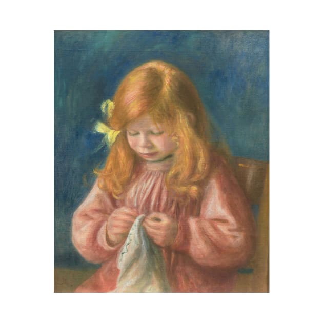 Jean Renoir Sewing by Auguste Renoir by Classic Art Stall