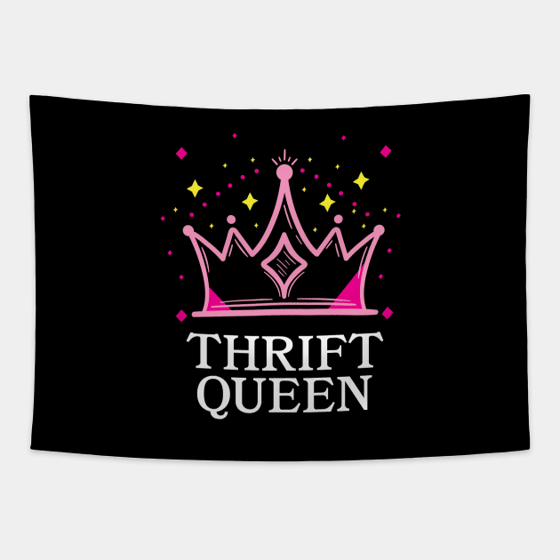 Thrift Queen Tapestry by Crisp Decisions