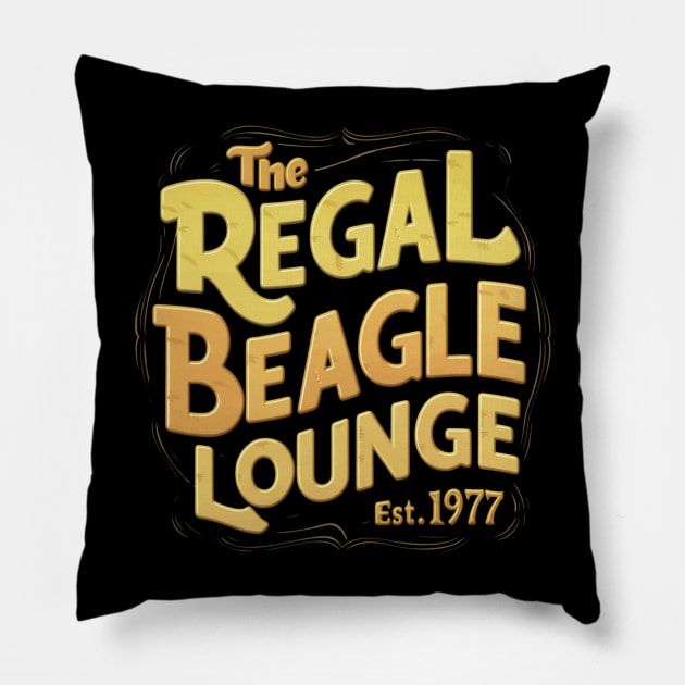 The regal beagle Lounge 1977s Pillow by thestaroflove