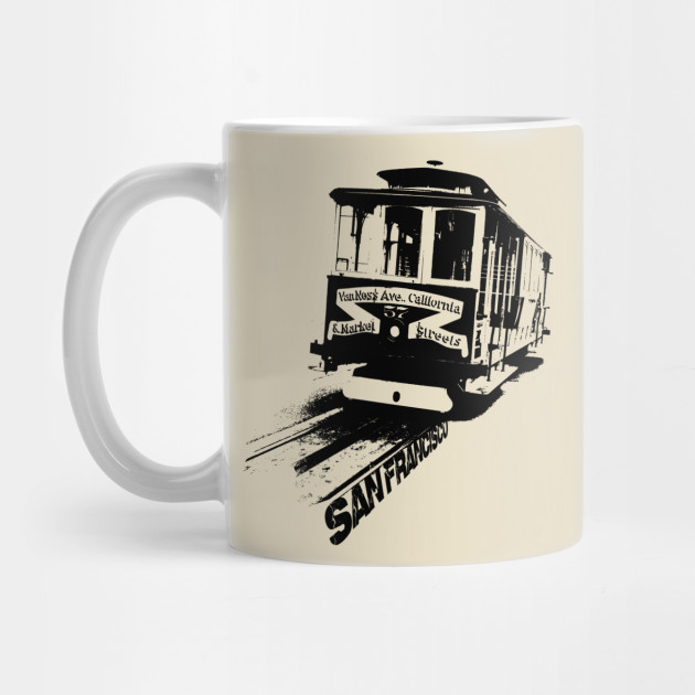 San Francisco Travel Mug San Francisco Medallion Red Leather Travel Mug :  Cable Car Store