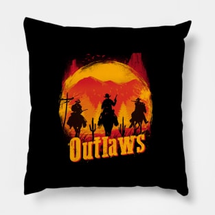 Sunset Outlaws Pillow