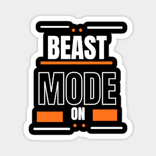 Beast Mode On: fitness gym Magnet