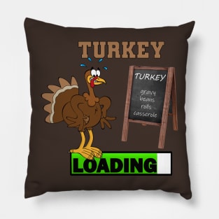 Funny Stressed Turkey Thanksgiving Day Dinner Pillow