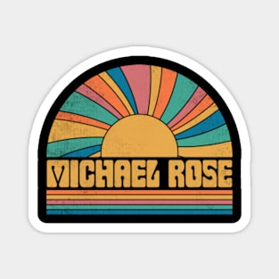 Graphic Michael Proud Name Rose Distressed Birthday Vintage Style Magnet