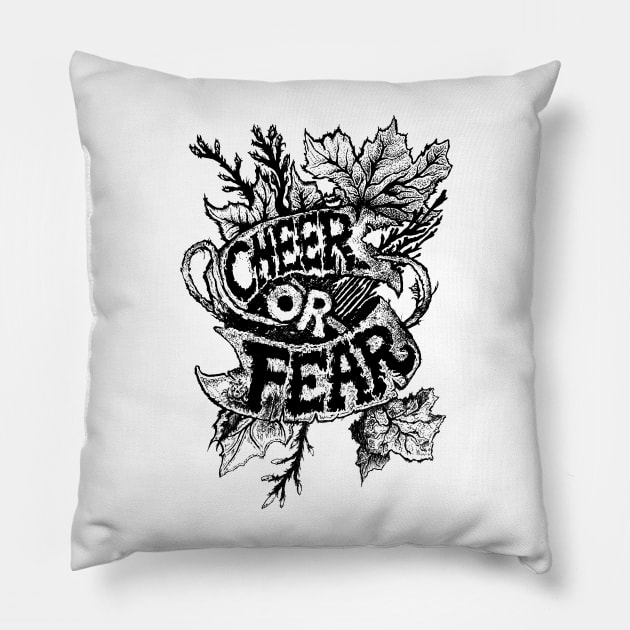 Cheer or Fear: Belsnickel is here (Authentic Pennsylvania Dutch Christmas) Pillow by WFDJ