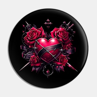 Gothic heart Pin
