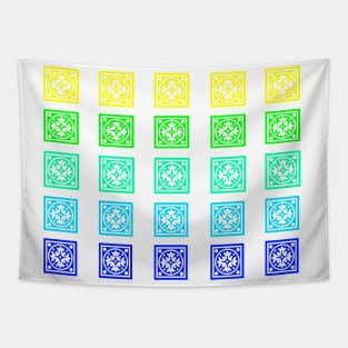 Colorful Damask Tapestry