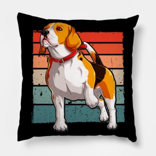 Beagle Retro Dog Lover Pet Owner Pillow