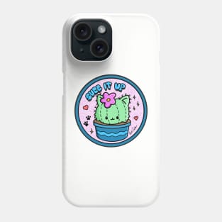 Left chest “Succ It Up” Kawaii Succulent Cat Cactus Phone Case