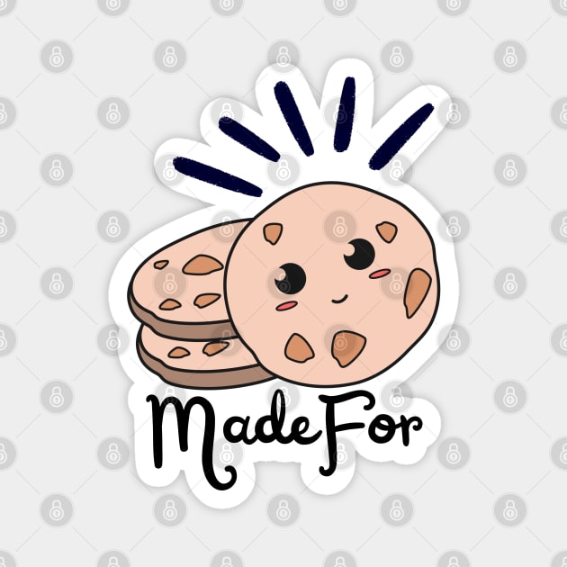 Made For Each Other Cookies and Milk Magnet by Nutrignz