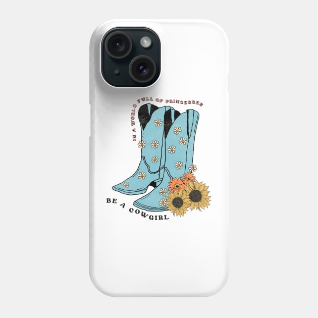 Princess Cowgirl Phone Case by Justina Designs