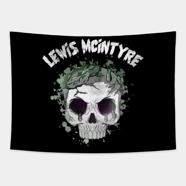 Lewis McIntyre Cracked Skull Tapestry by KXW Wrestling x HRW Wrestling