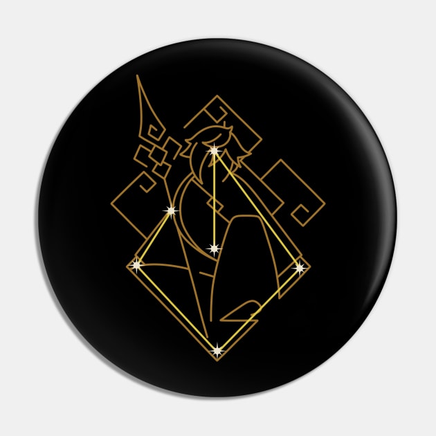 Zhongli Constellation Pin by CYPHERDesign