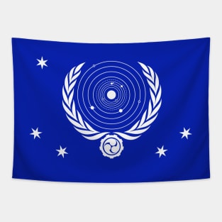 United Worlds Flag Tapestry