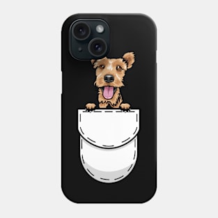 Funny Welsh Terrier Pocket Dog Phone Case