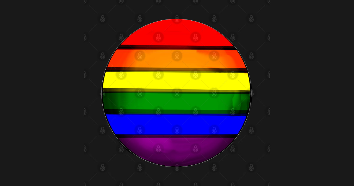 Rainbow pride Flag abstract sunset circle - Lgbt Flag ...