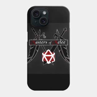 Masters of Melee Logo with txt mid Phone Case