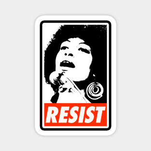 Angela Davis - Resist - Swirl Magnet