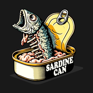Sardine Can zombie Sardine fish funny foodie T-Shirt