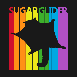 Cute Animal Rainbow Sugar Glider T-Shirt