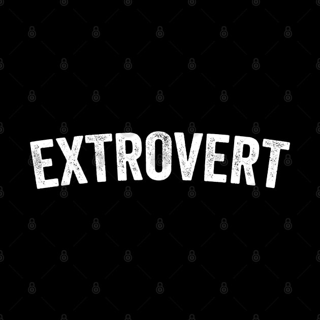 Extrovert - Distressed Typographic Gift by Elsie Bee Designs