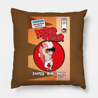 Paper Tiger: Enter the Tiger Cover Pillow