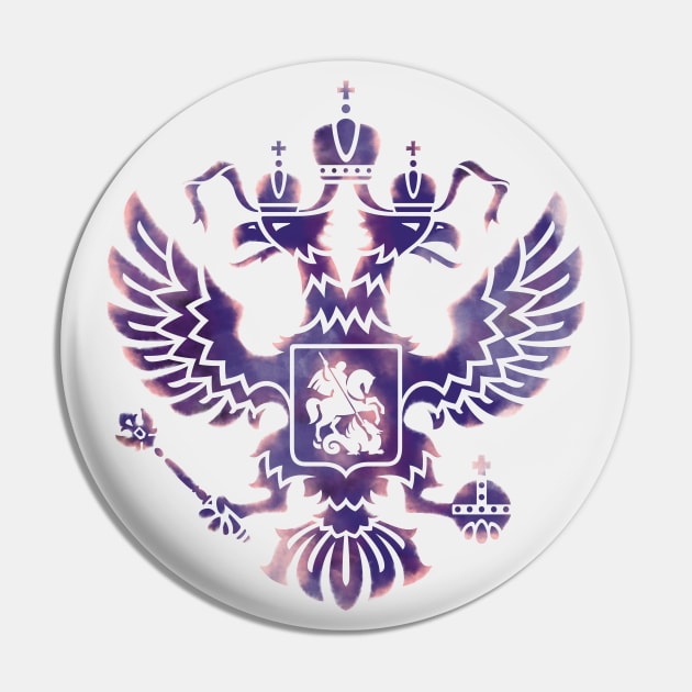 Emblem of The Russian Federation Pin by okpinsArtDesign