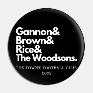 The Town's 2002 Football Club Pin