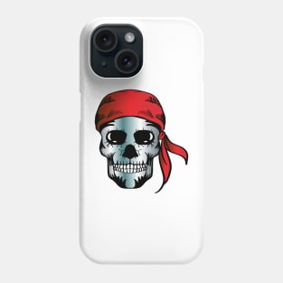 Hand drawn pirate skull Phone Case