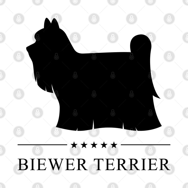 Biewer Terrier Black Silhouette by millersye