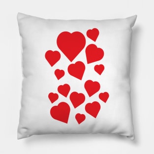 Many Hearts Valentine Pillow